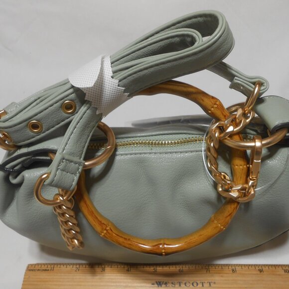 NEW EVANGELINE JESSICA SIMPSON HOBO BAMBOO BRACELET CROSSBODY HANDBAG PURSE 🎁👩 - Picture 6 of 15